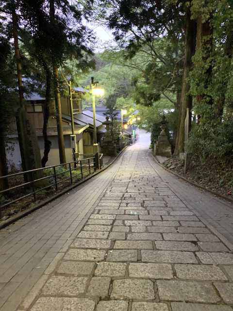 高尾山１号路を歩く