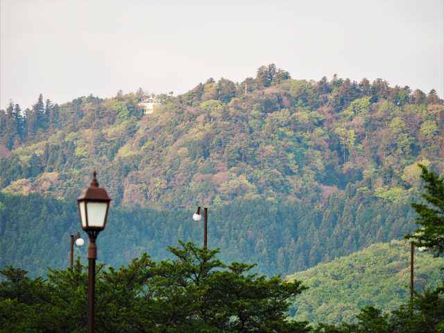 陵南公園より高尾山を望む